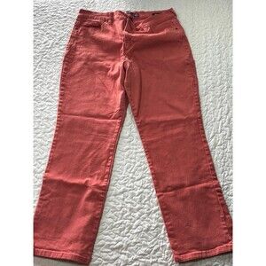 Gloria Vanderbilt Salmon Pink Straight Leg Jeans size 14 short